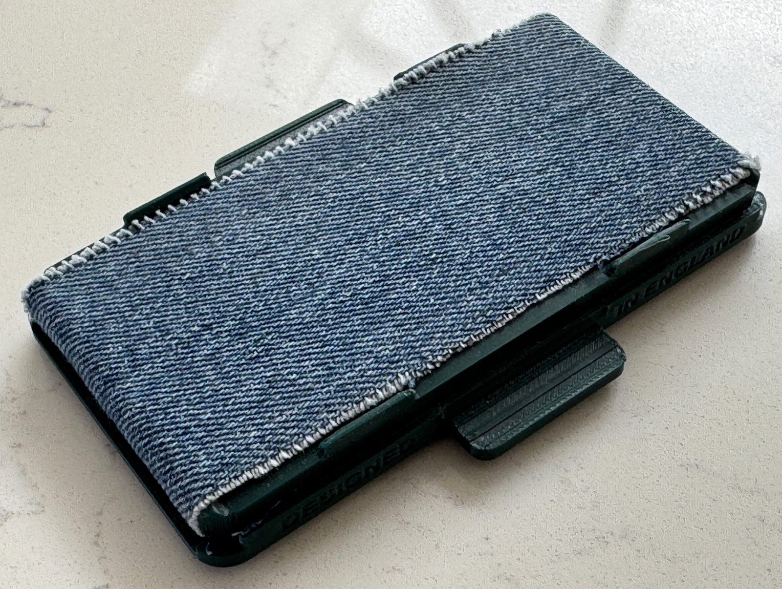 Razor Maintainer in Racing Green with recycled denim stropping strip